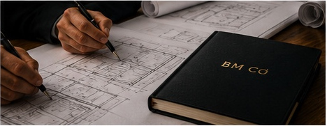 Project drawings and BM CO notebook