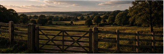 Rural estate landscape